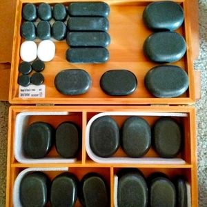 40 piece hot massage stone set